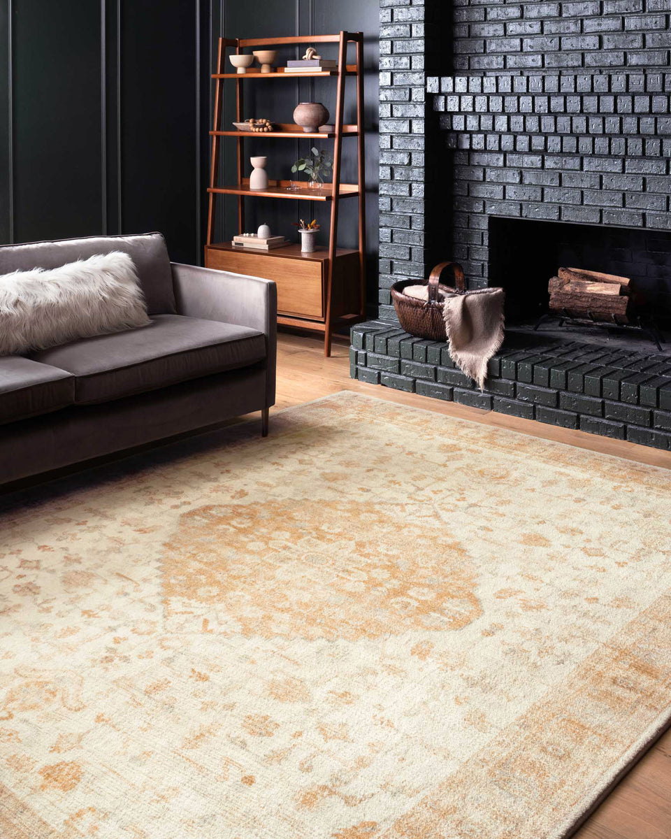 ROS-03 IVORY / TERRACOTTA | Loloi Rugs