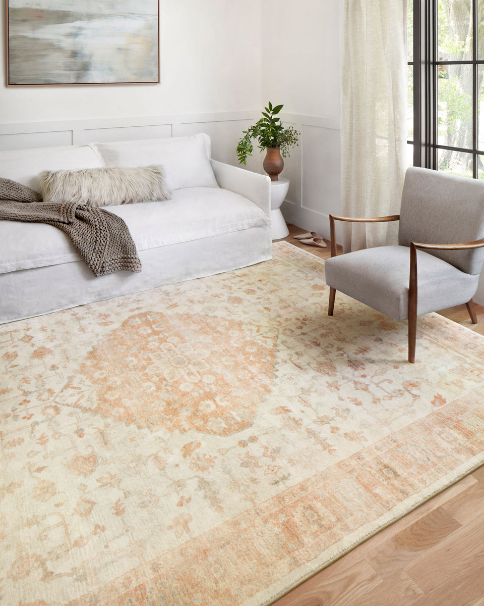 ROS-03 IVORY / TERRACOTTA | Loloi Rugs