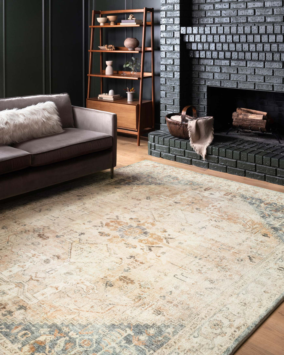 ROS-06 CLAY / IVORY | Loloi Rugs