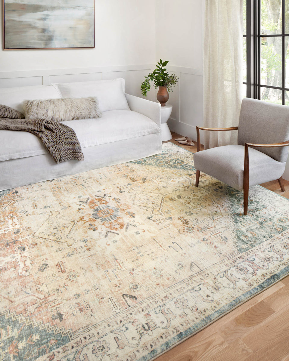 ROS-06 CLAY / IVORY | Loloi Rugs
