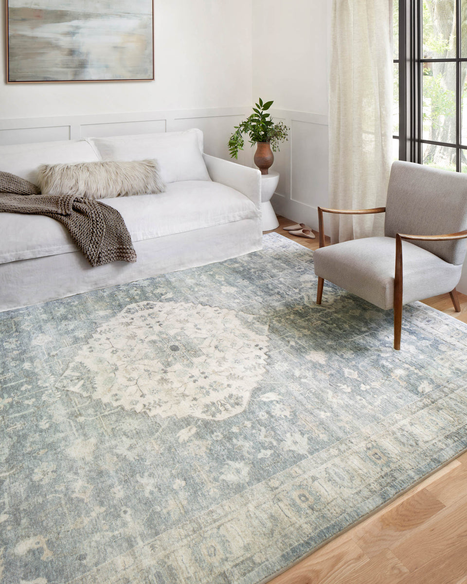 ROS-07 DENIM / FOG | Loloi Rugs