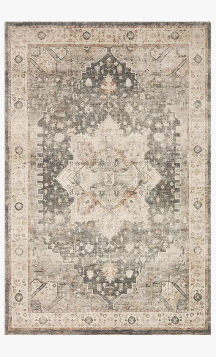 ROS-09 SLATE / IVORY | Loloi Rugs