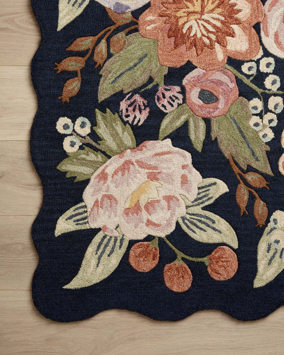 SIH-01 RP VINTAGE BLOSSOM NAVY | Loloi Rugs