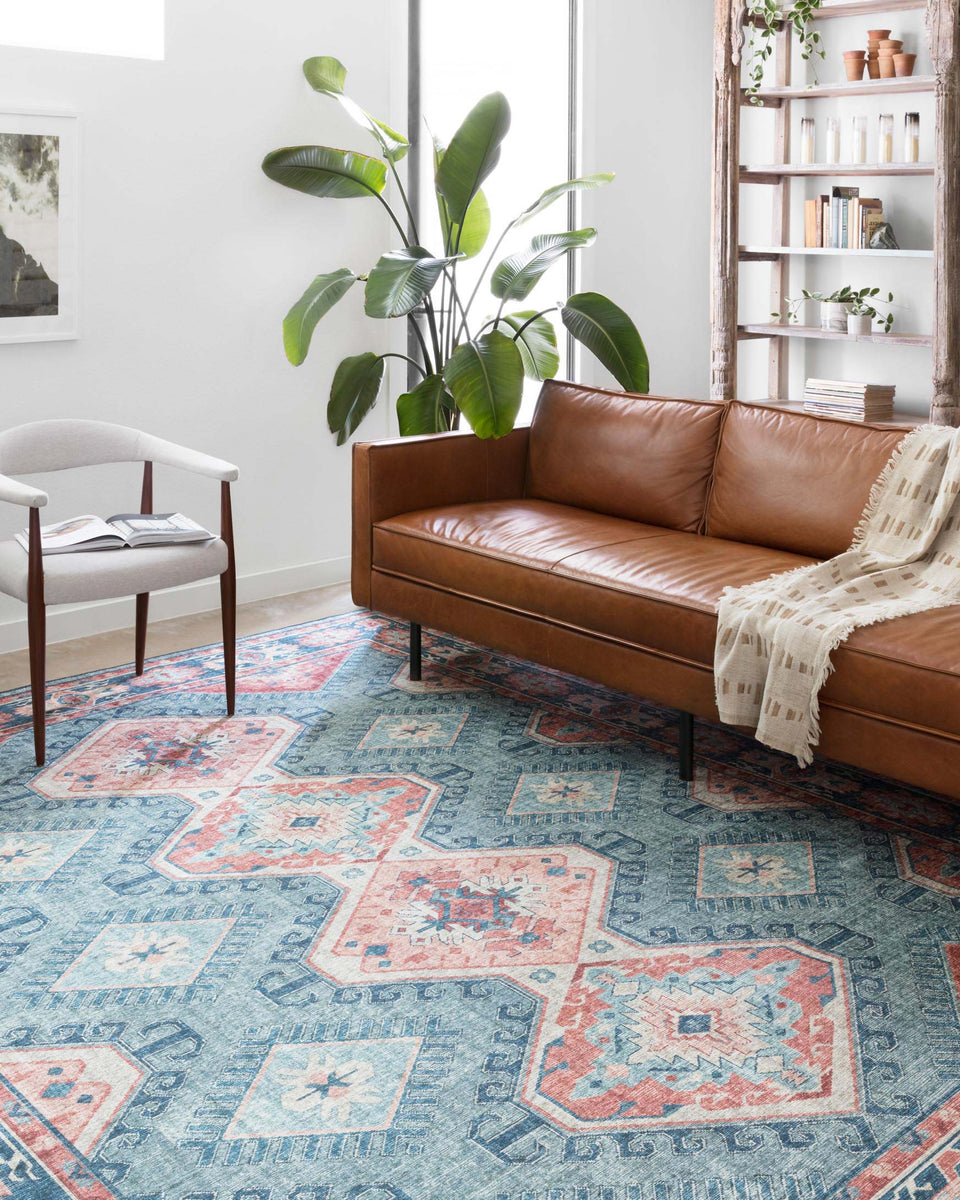 SKY-03 TURQUOISE / TERRACOTTA | Loloi Rugs