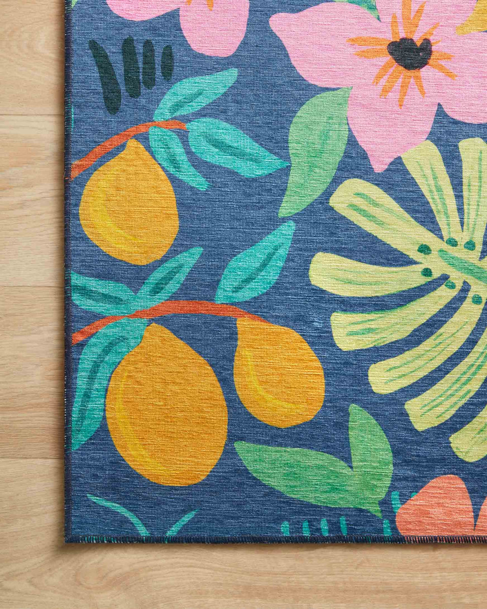 VRN-02 RP TERRACOTTA BLUE | Loloi Rugs