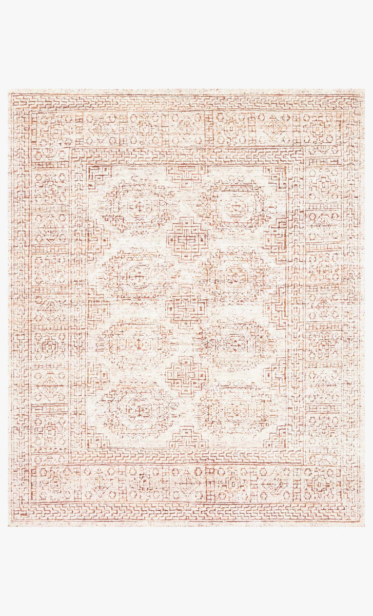 VQ-01 WHITE / PERSIMMON | Loloi Rugs