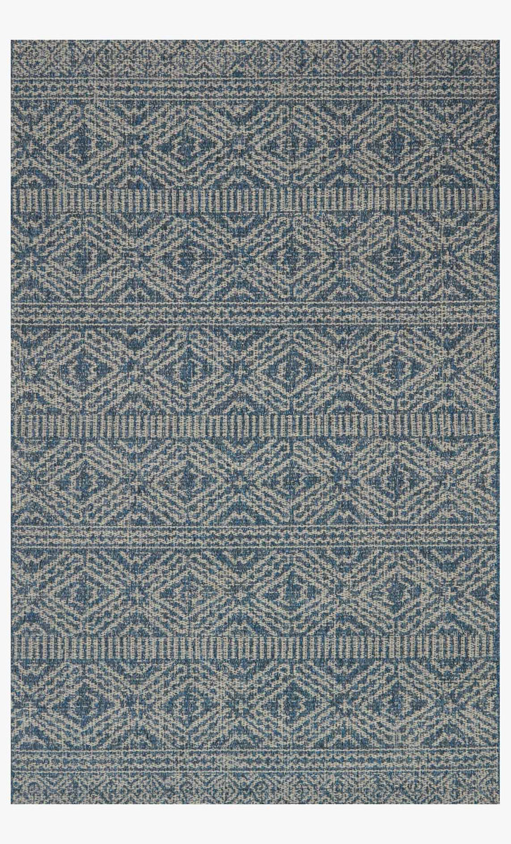 ムルル WK-01 MH AZURE / SILVER | Loloi Rugs