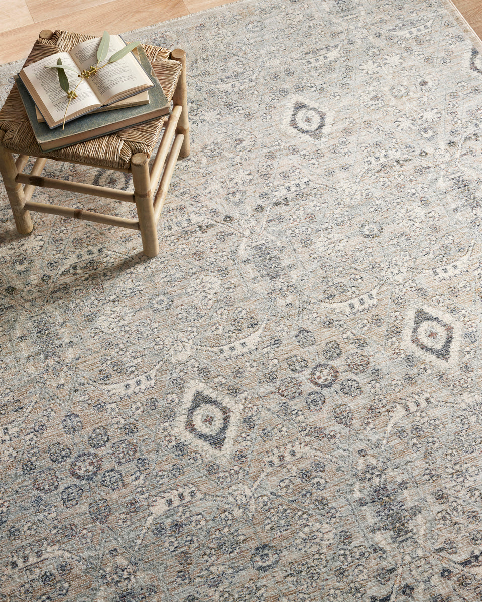 ZUM-07 AL SILVER / SKY | Loloi Rugs