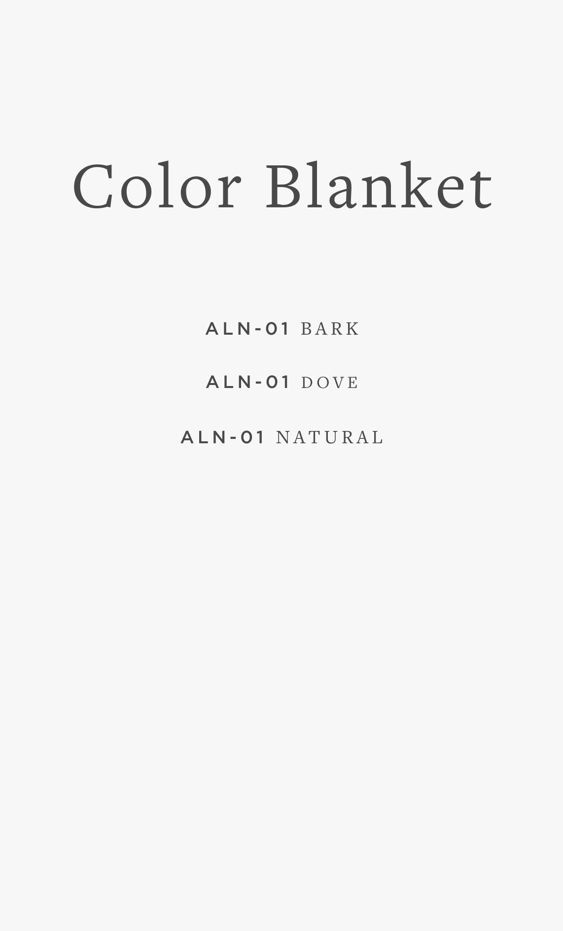ALN-01 COLOR BLANKET