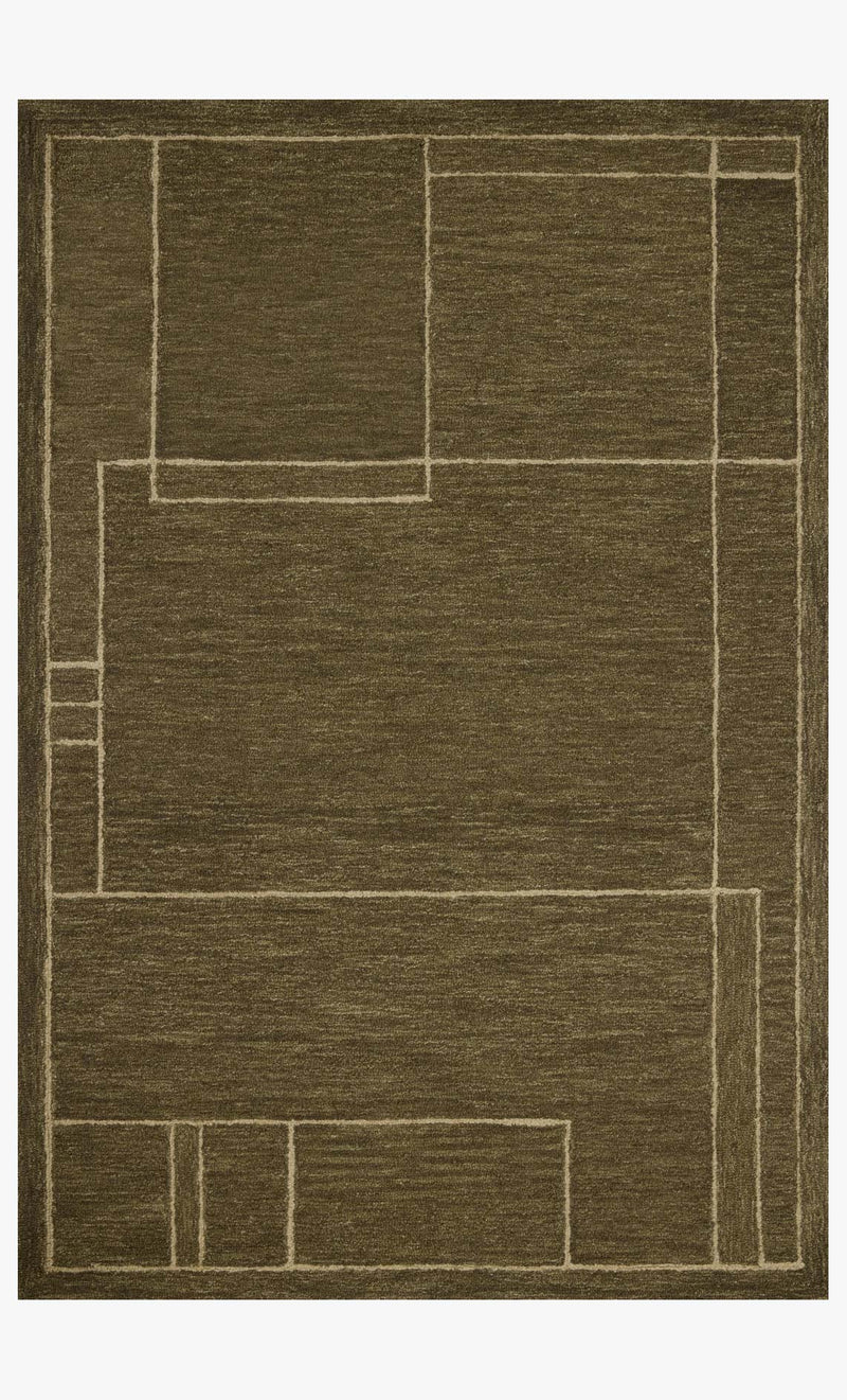 BAR-01 - JM OLIVE / NATURAL | Loloi Rugs