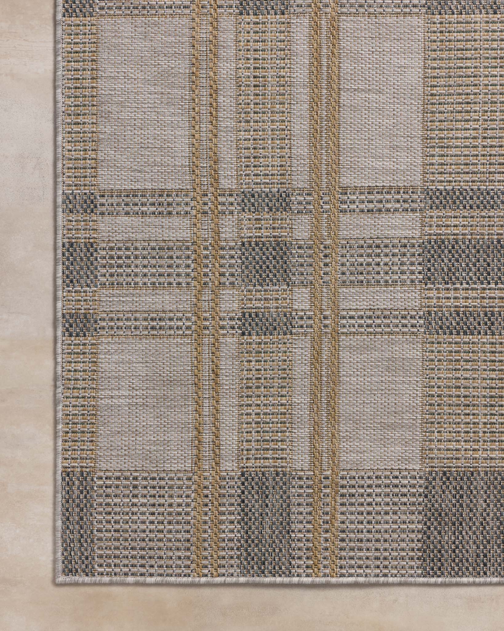 BIR-05 BONE / GOLD & Loloi Rugs