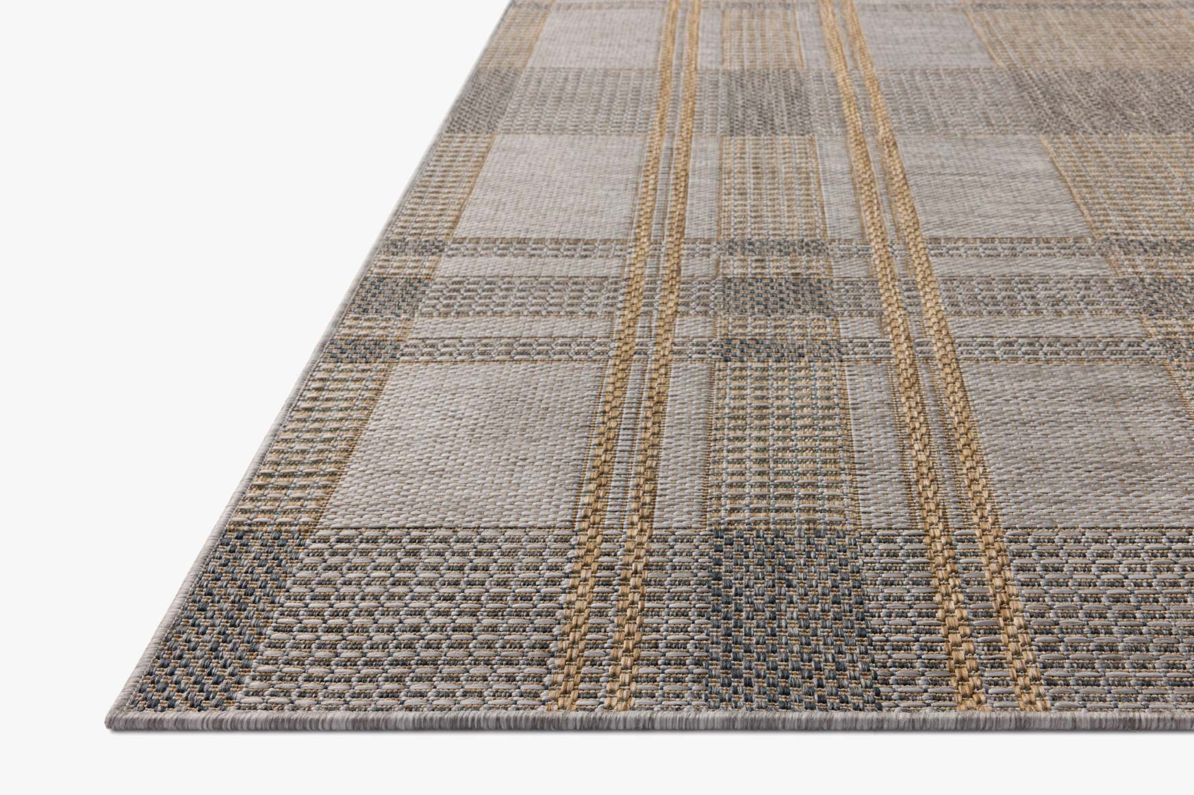 BIR-05 BONE / GOLD & Loloi Rugs