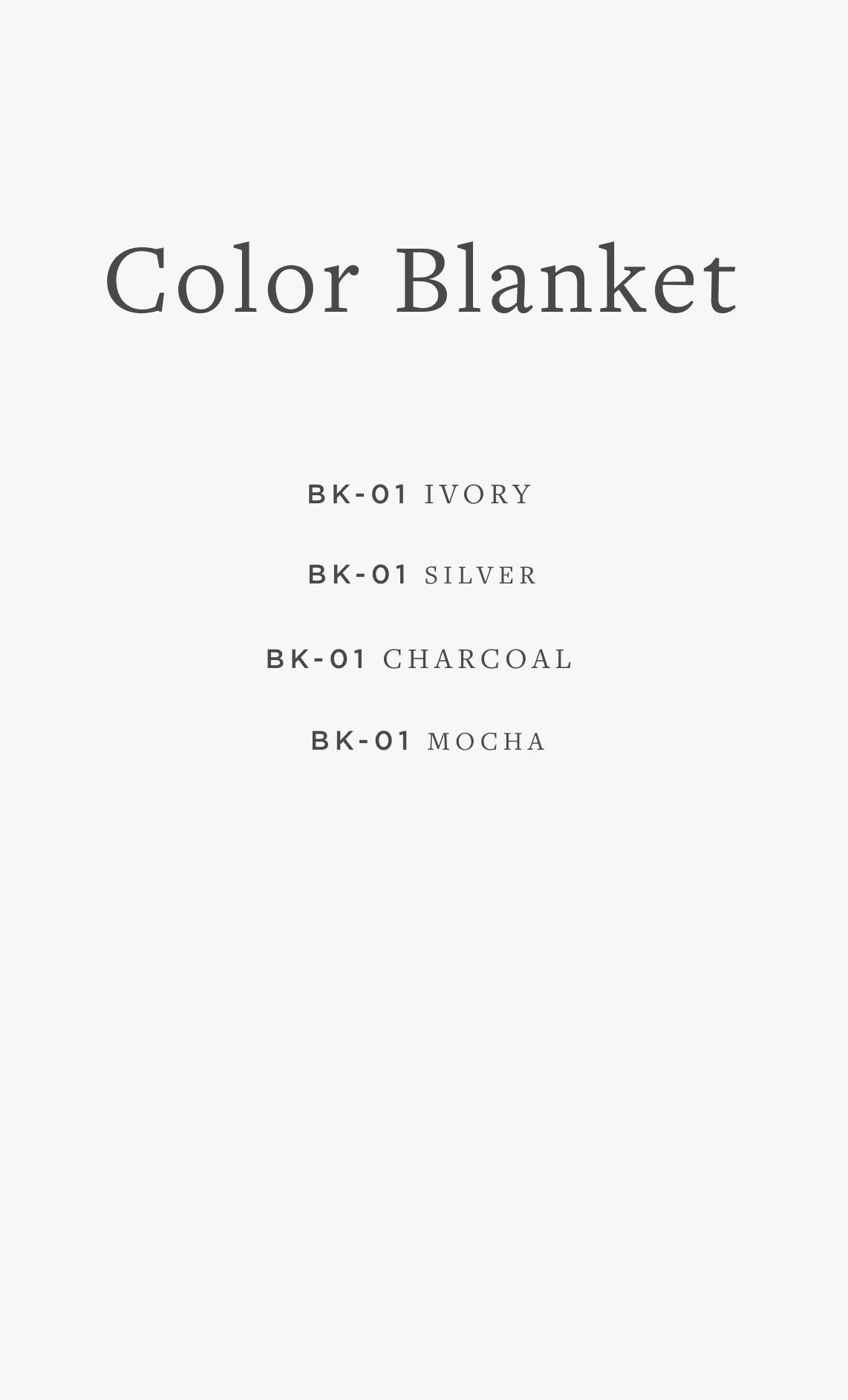 BK-01 COLOR BLANKET