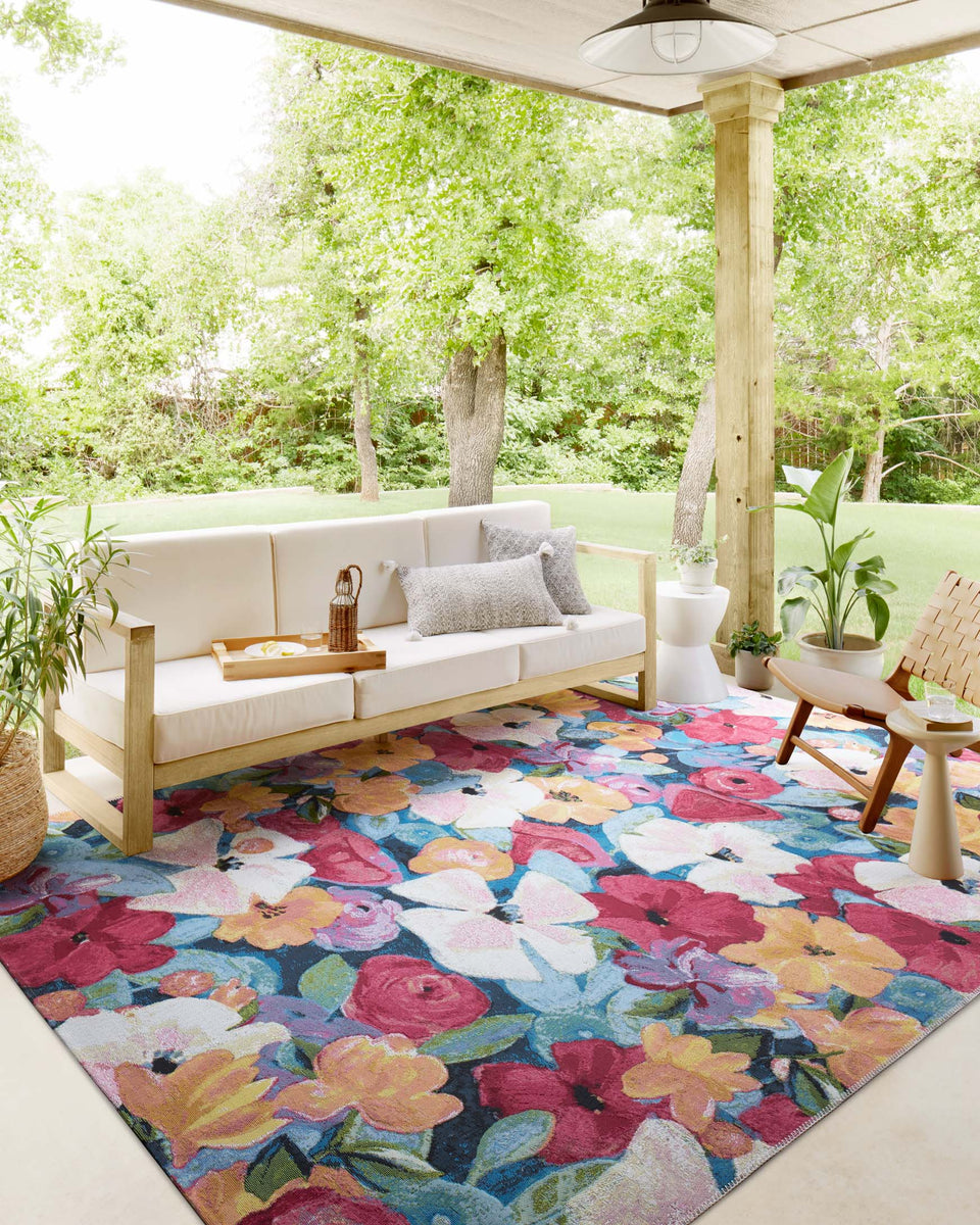 BOT-02 NAVY / MULTI & Loloi Rugs