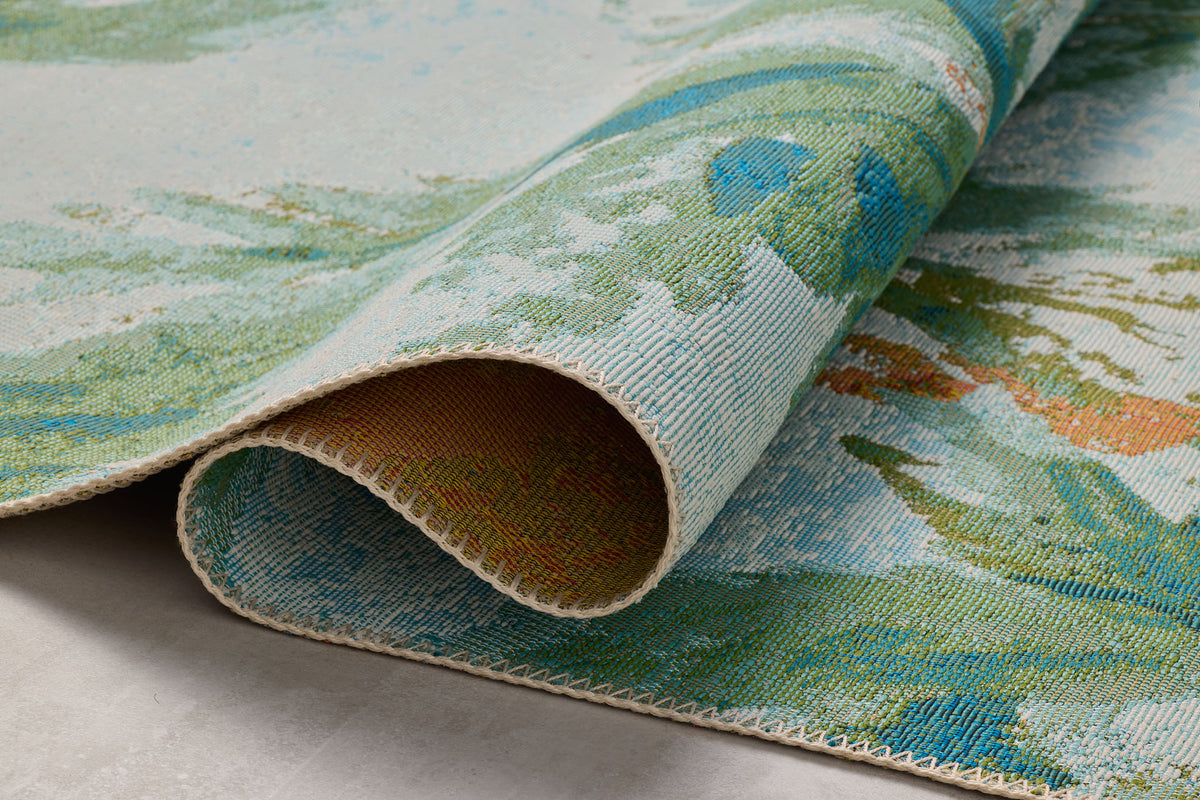 BOT-04 SKY / GREEN & Loloi Rugs