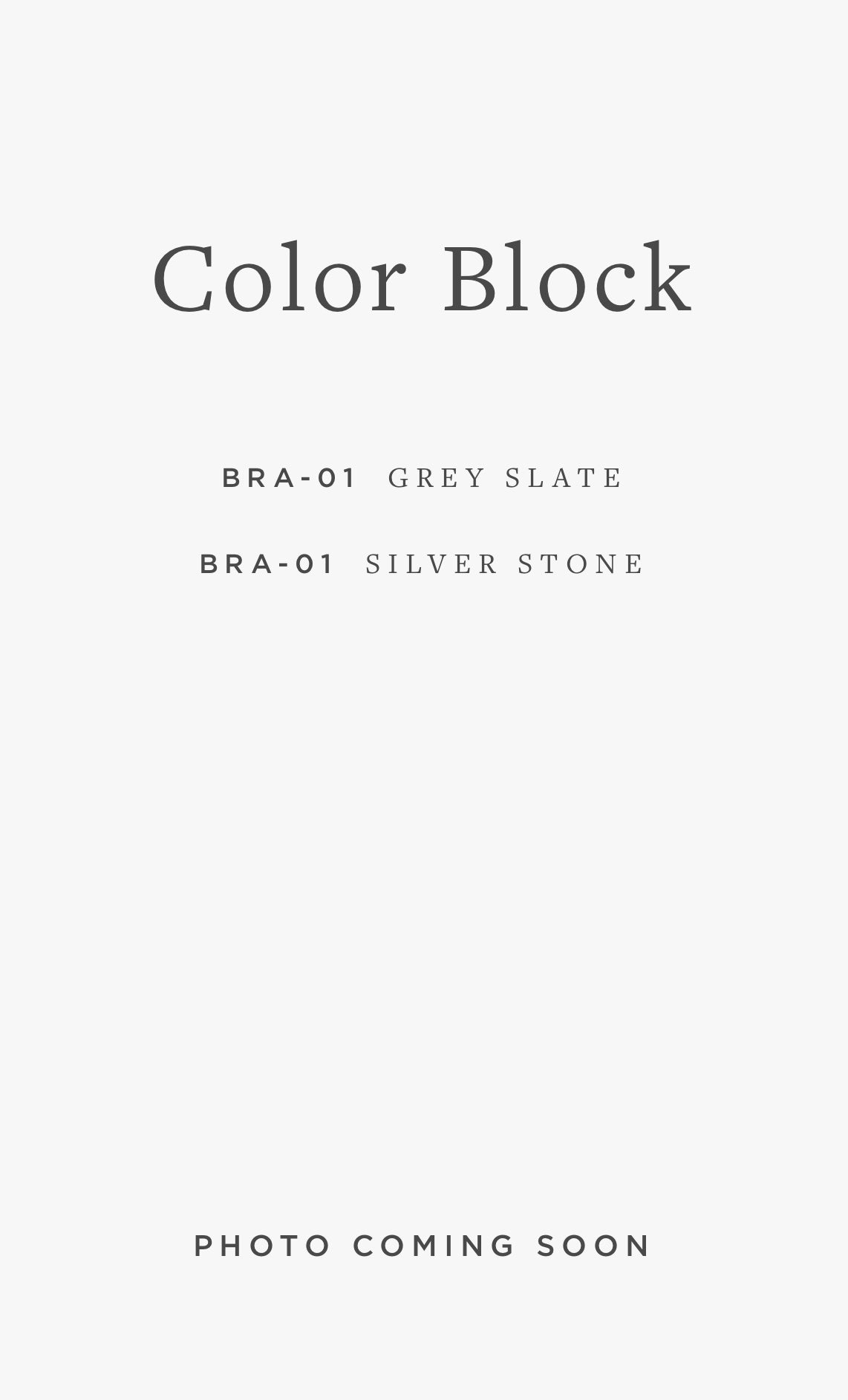 BRA-01 COLOR BLOCK / 01