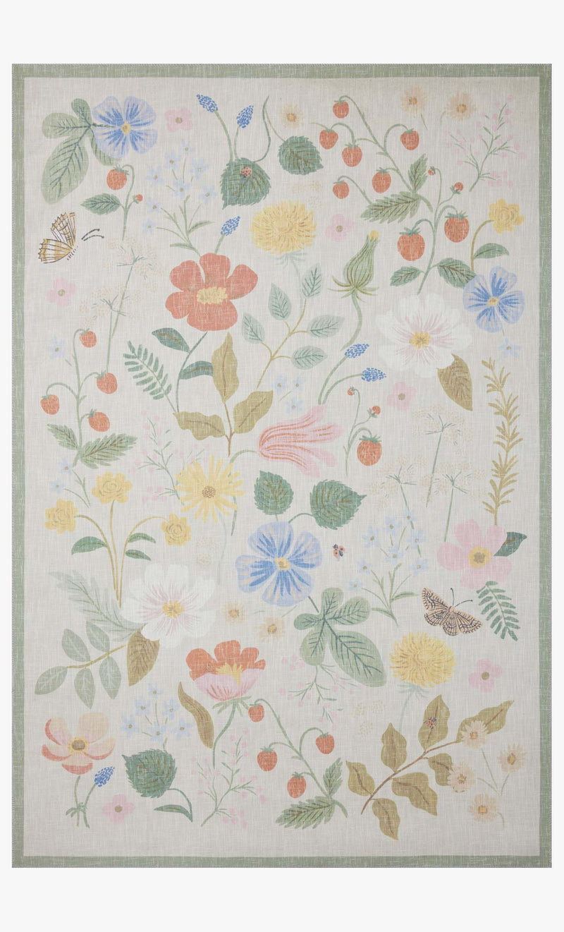 COT-01 RP STRAWBERRY FIELDS IVORY | Loloi Rugs