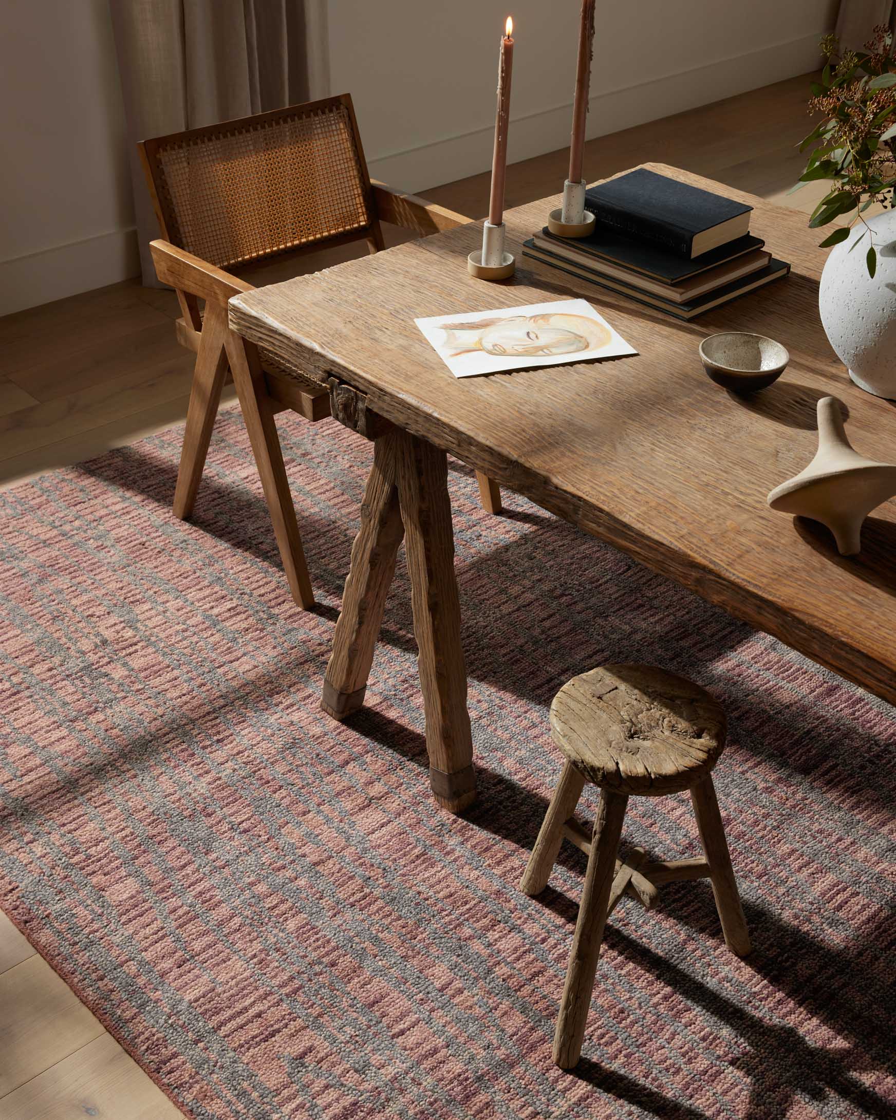 Loloi Rugs With Raspberry DAP-04 RASPBERRY / SILVER & Loloi Rugs