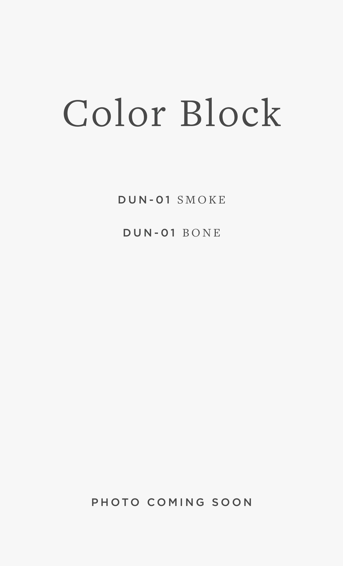 DUN-01 COLOR BLOCK / 02