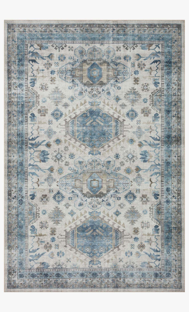 HEI-04 IVORY / OCEAN | Loloi Rugs