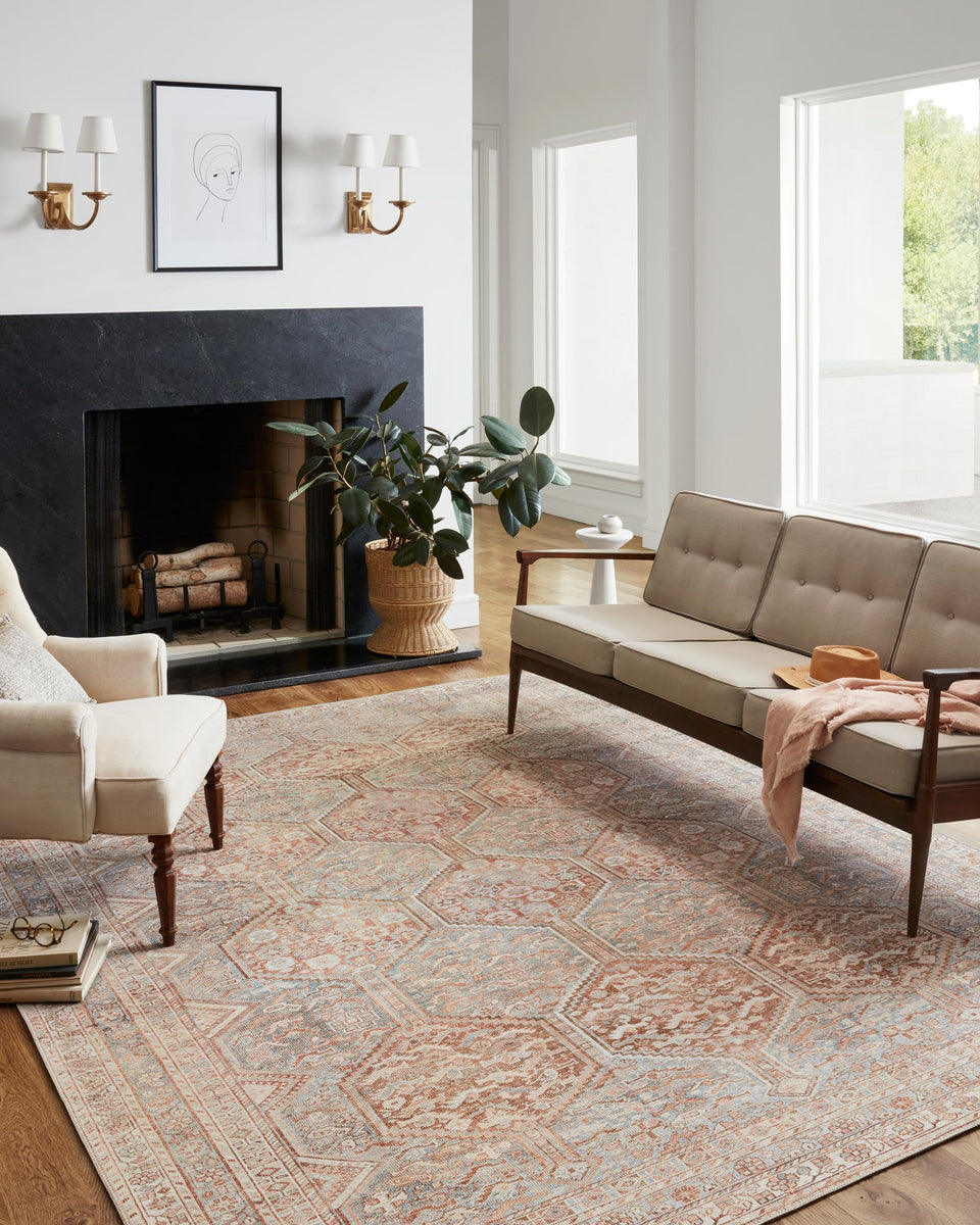 JUL-04 CJ TANGERINE / MIST | Loloi Rugs