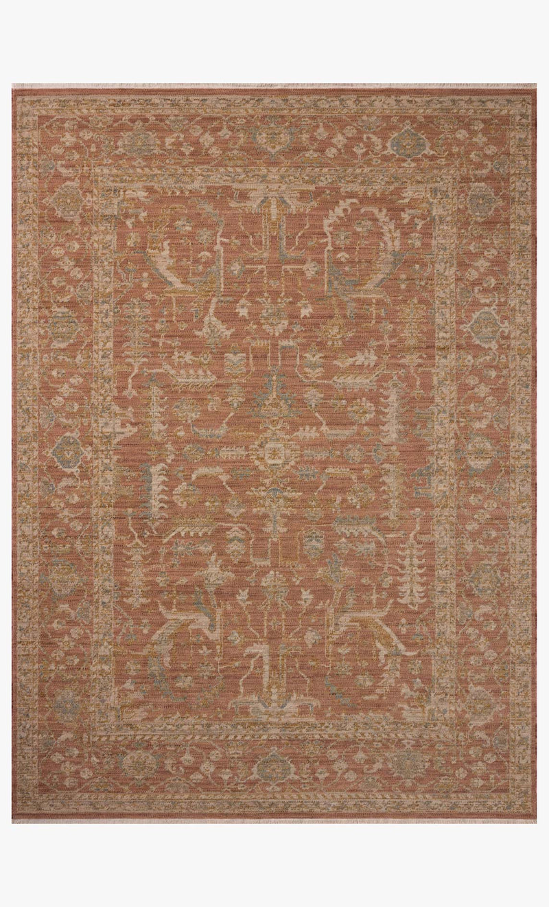 REN-07 TERRACOTTA / SKY | Loloi Rugs