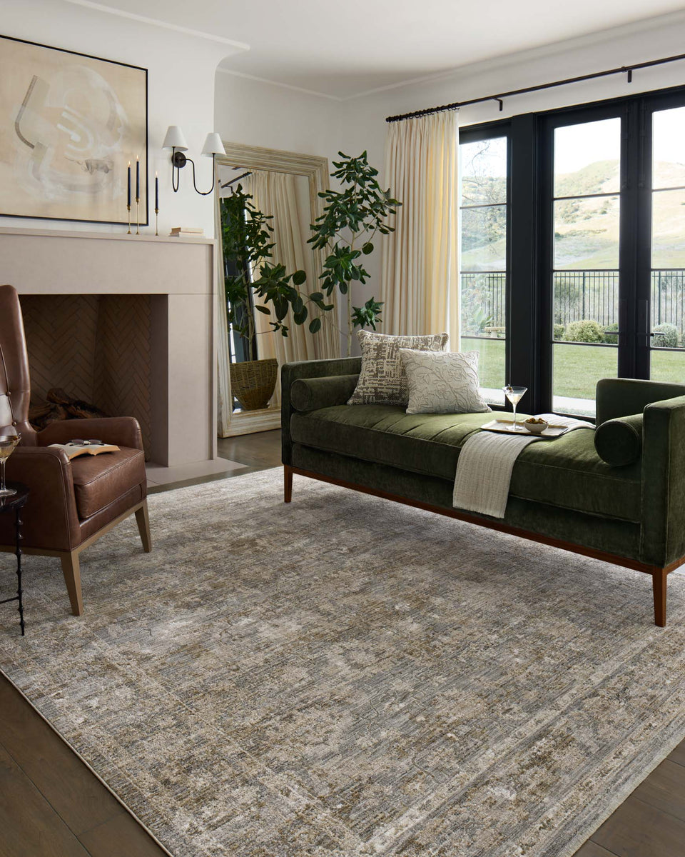 TAI-04 SLATE / NATURAL | Loloi Rugs