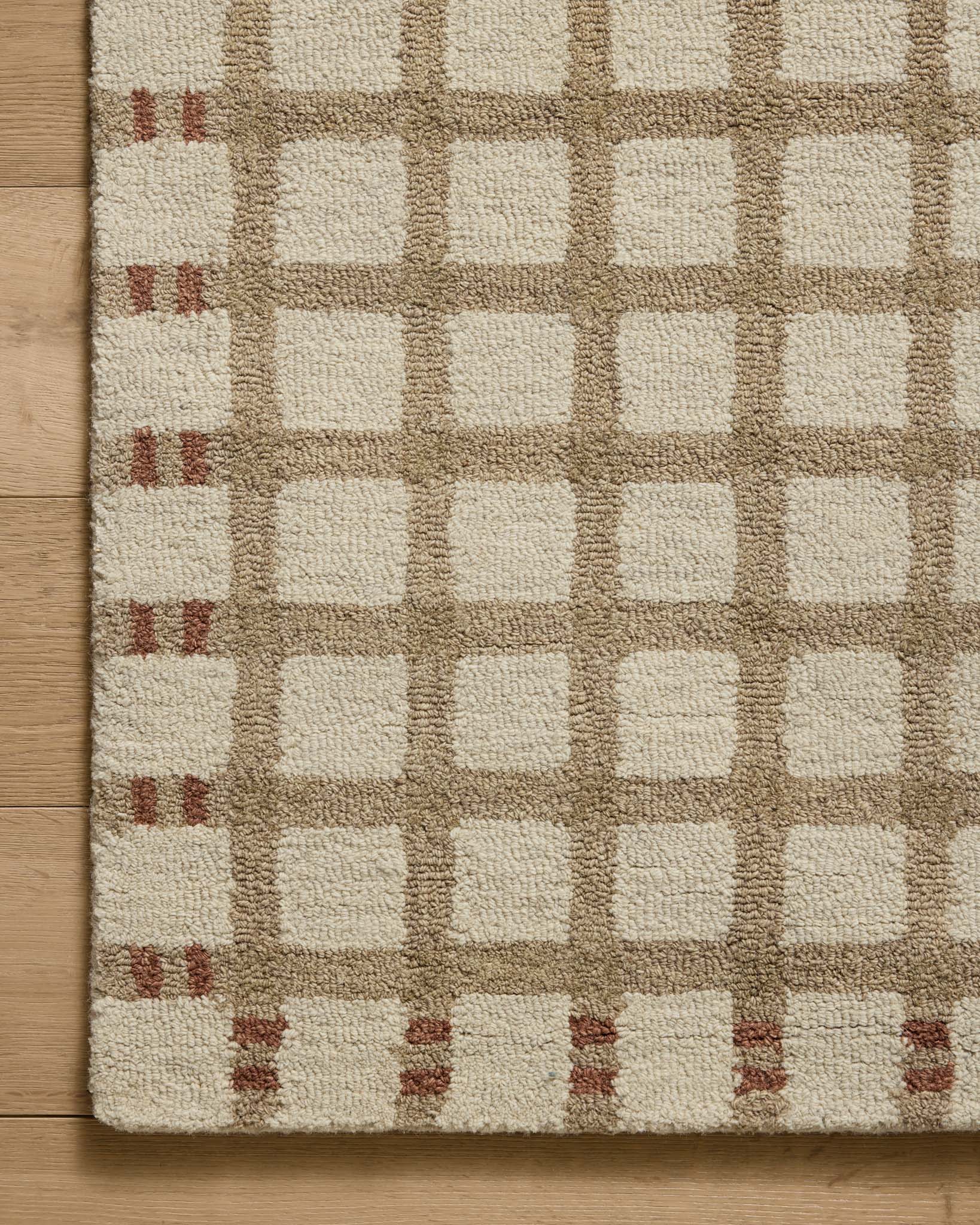 Loi Rug WAY-02 NATURAL / RUST & Loloi Rugs