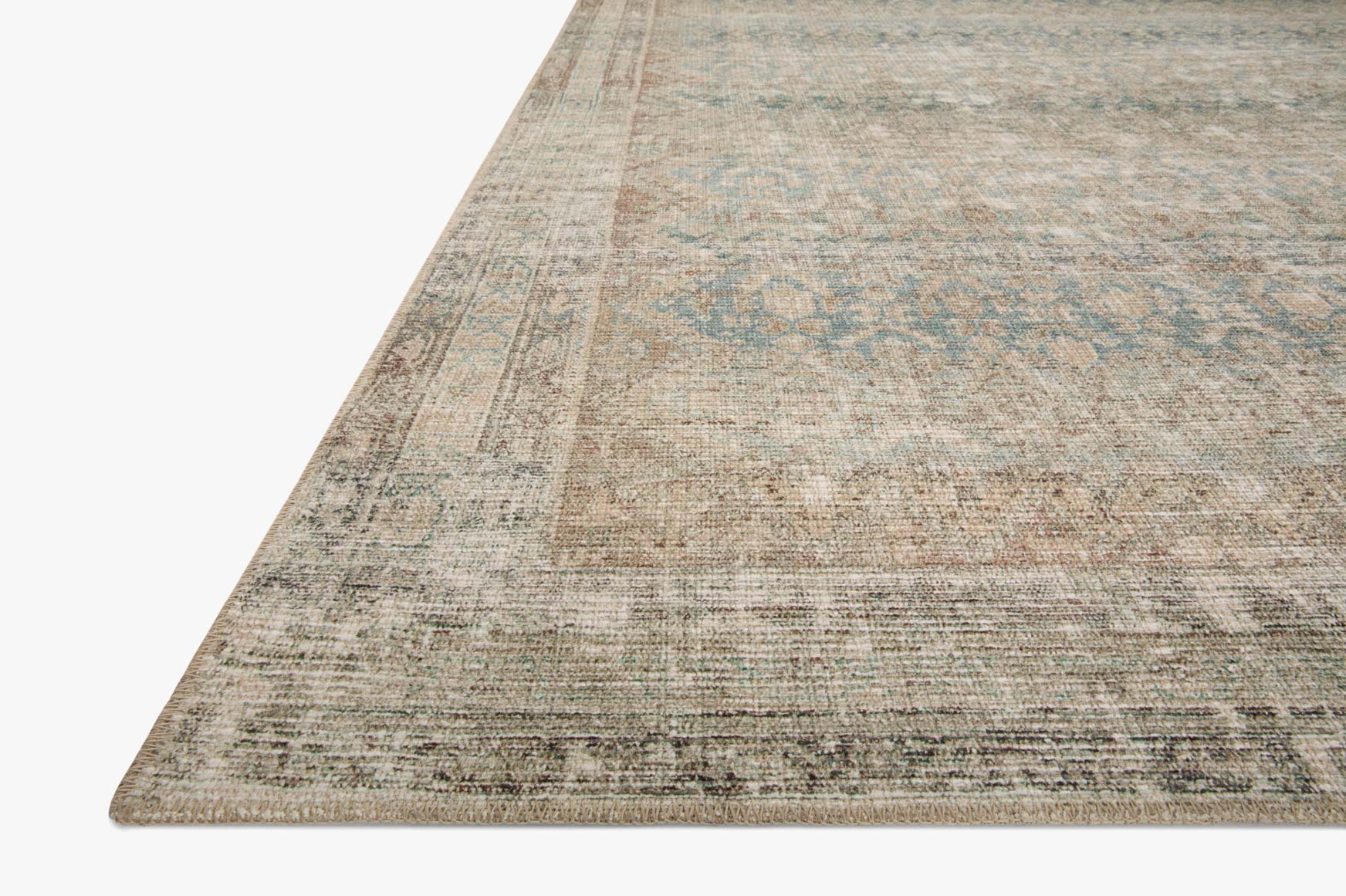 AUB-02 AR AQUA / SAND & Loloi Rugs