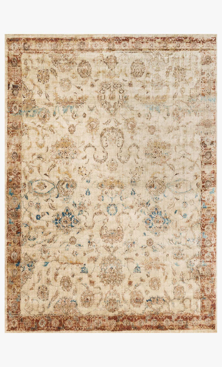 Ant Rug AF-04 ANT. IVORY / RUST & Loloi Rugs