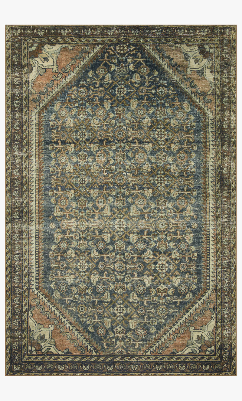 BAN-02 MH DENIM / CLAY | Loloi Rugs