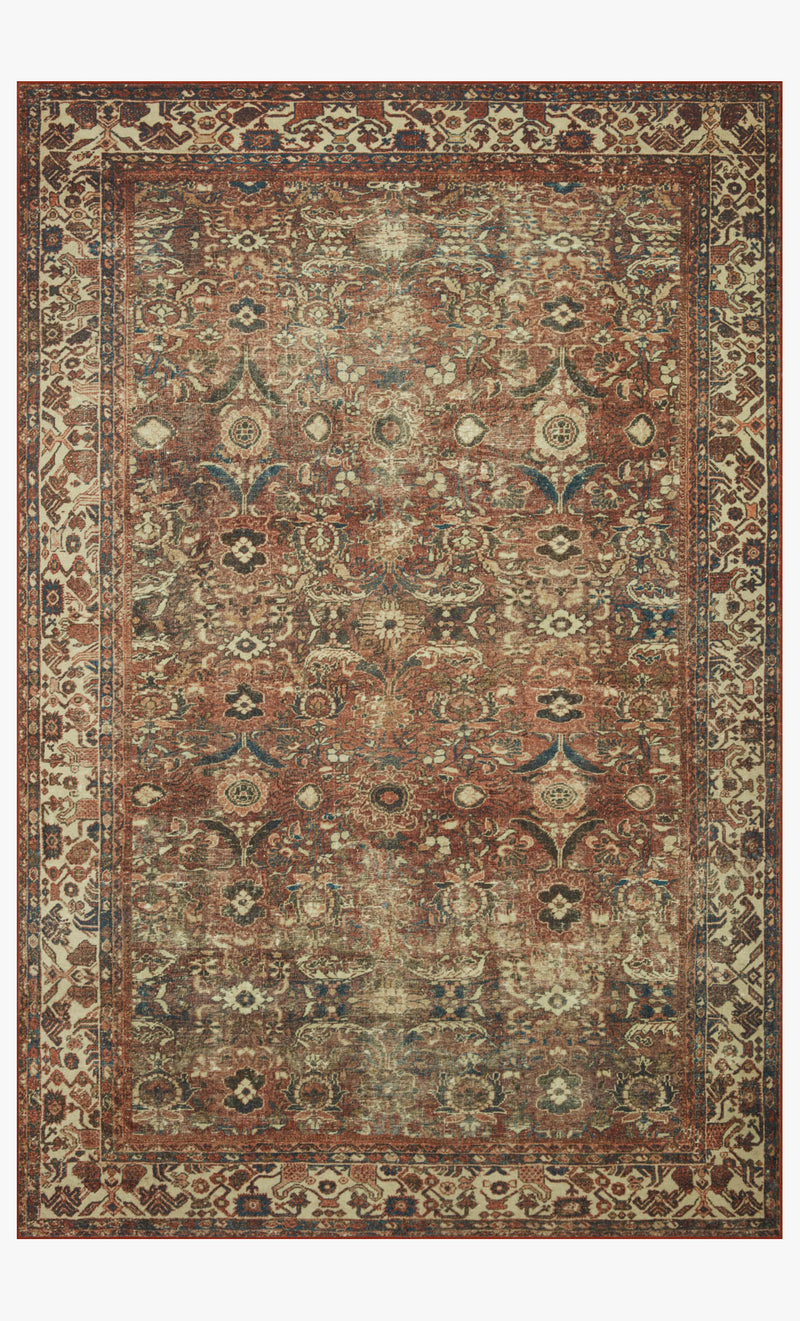 BAN-04 MH BRICK / IVORY | Loloi Rugs