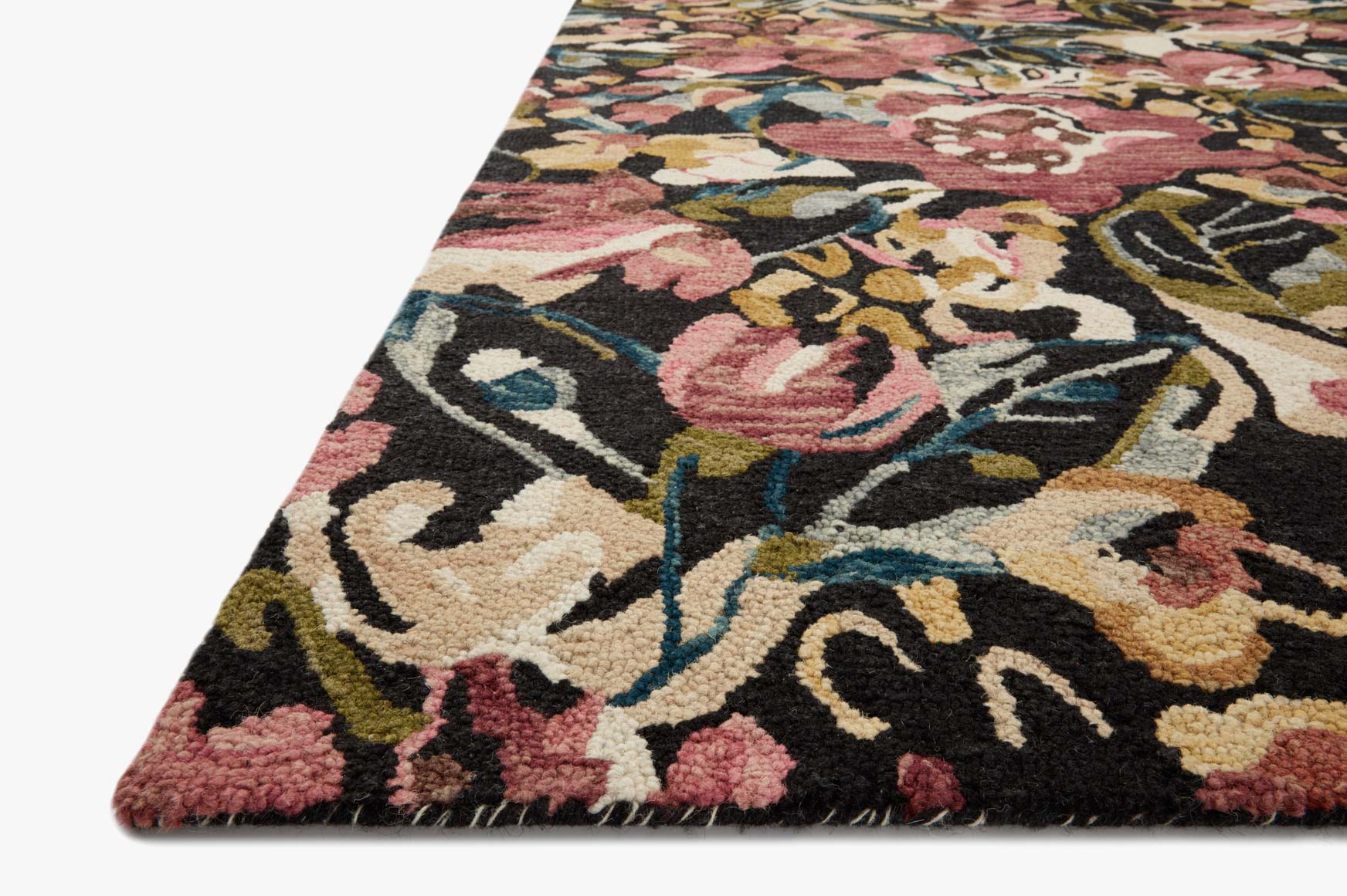 BLM-01 IVORY / RASPBERRY & Loloi Rugs