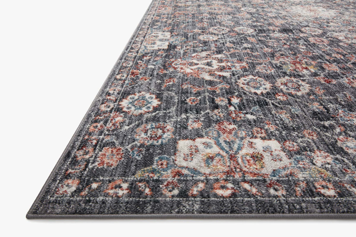 CSN-03 CHARCOAL / RUST & Loloi Rugs