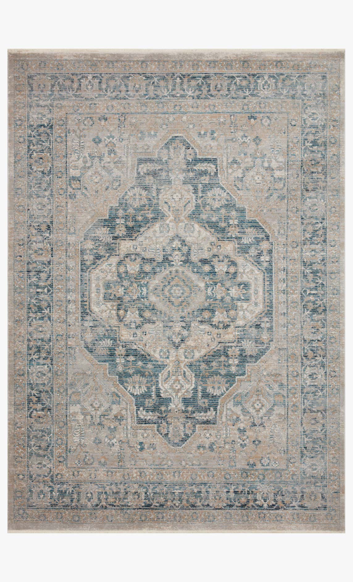 ELI01 MH CORAL / BLUE & Loloi Rugs