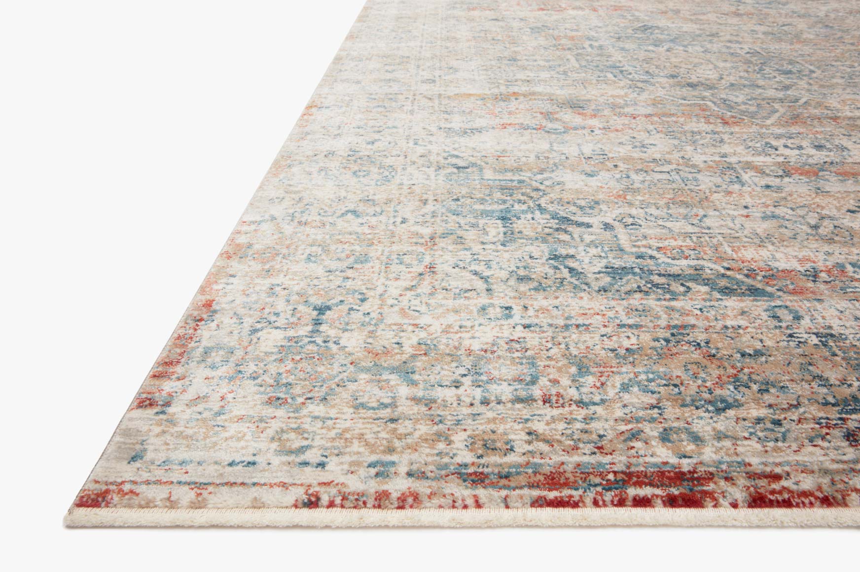 ELI01 MH CORAL / BLUE & Loloi Rugs