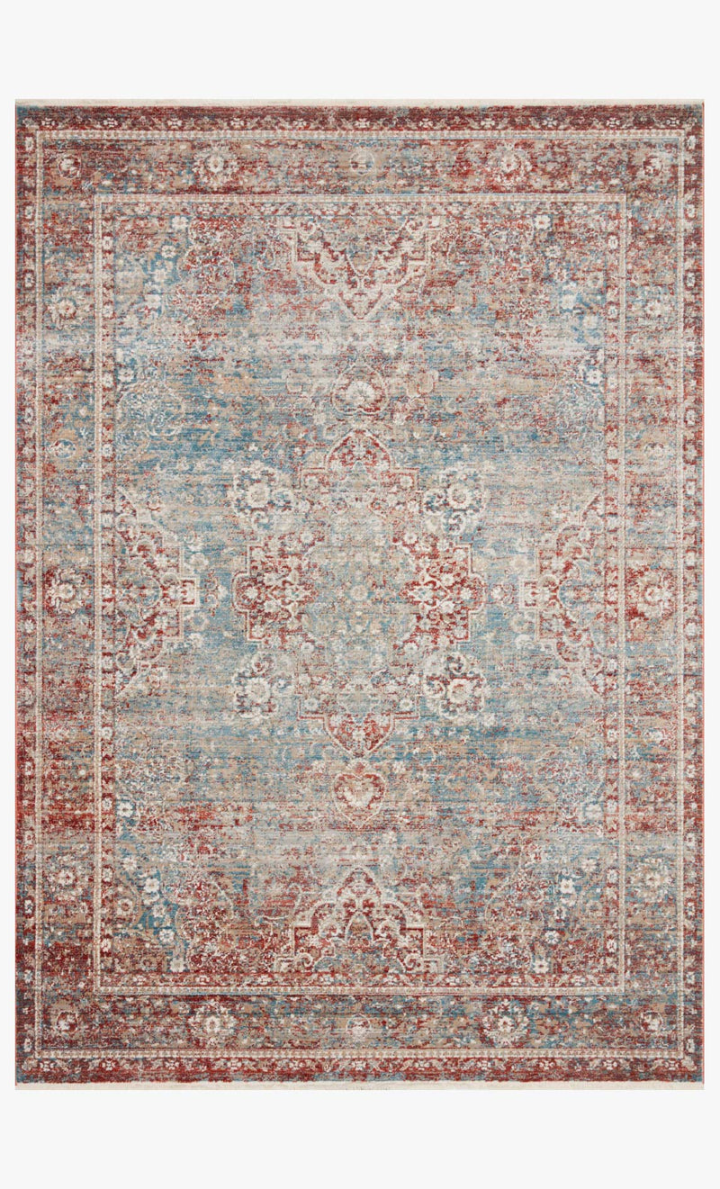 ELI-04 MH SKY / RED | Loloi Rugs