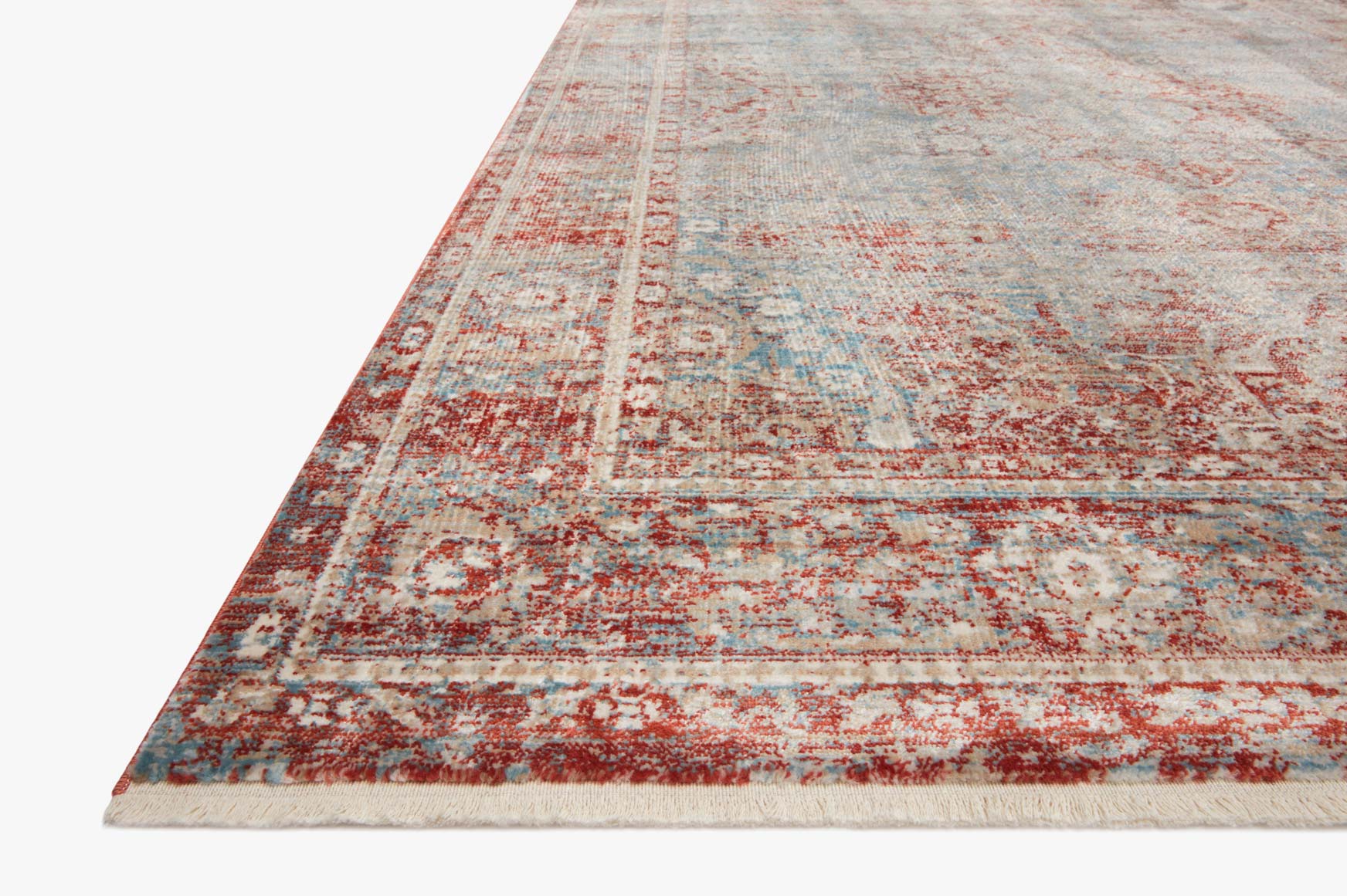 ELI01 MH CORAL / BLUE & Loloi Rugs