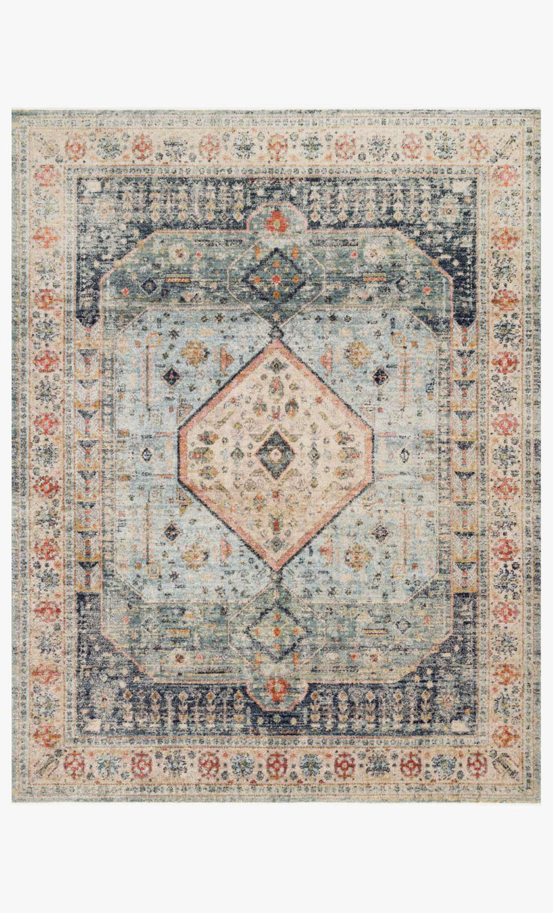 GRA-03 MH BLUE / ANT. IVORY | Loloi Rugs
