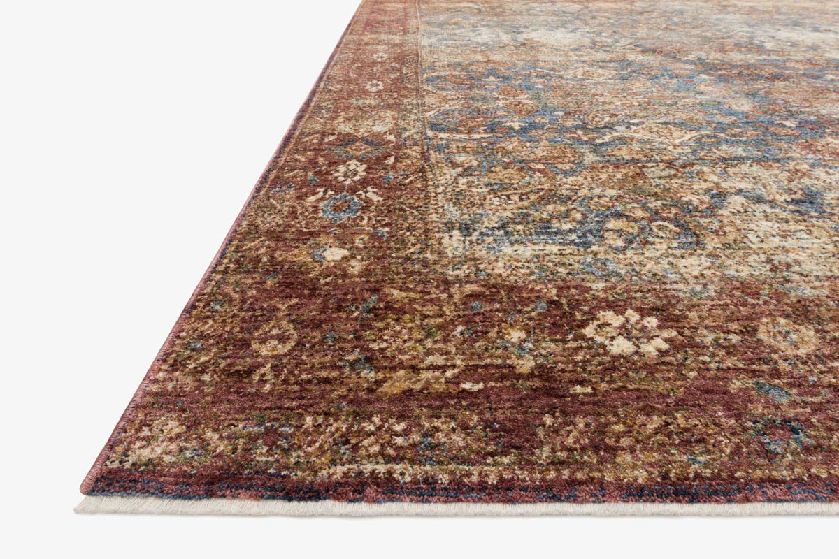 Kenli Rug KEN-05 MH DENIM / BRICK & Loloi Rugs