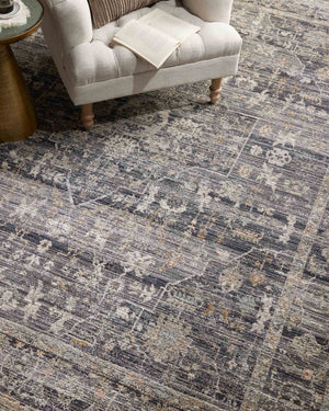 Kes Collections Rugs KES-03 JS MIDNIGHT / TOBACCO & Loloi Rugs