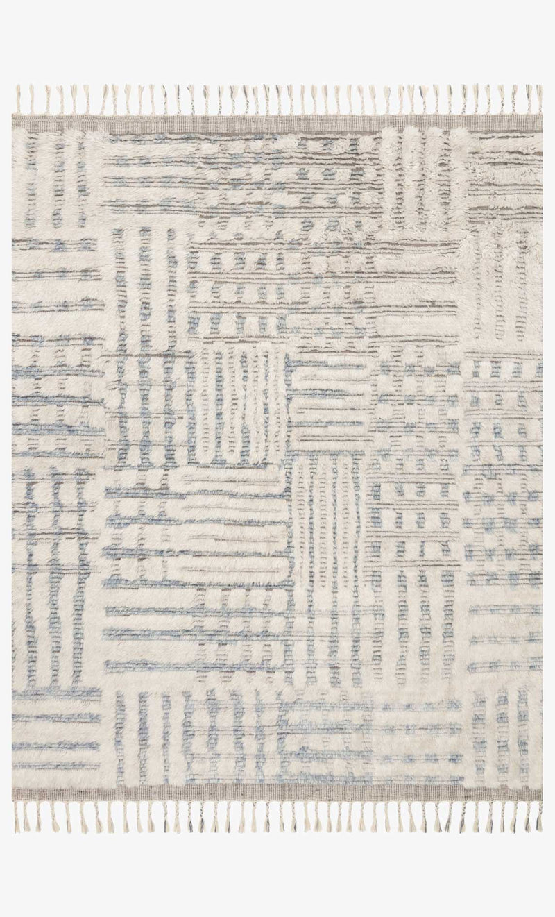 KF-01 IVORY / SKY | Loloi Rugs