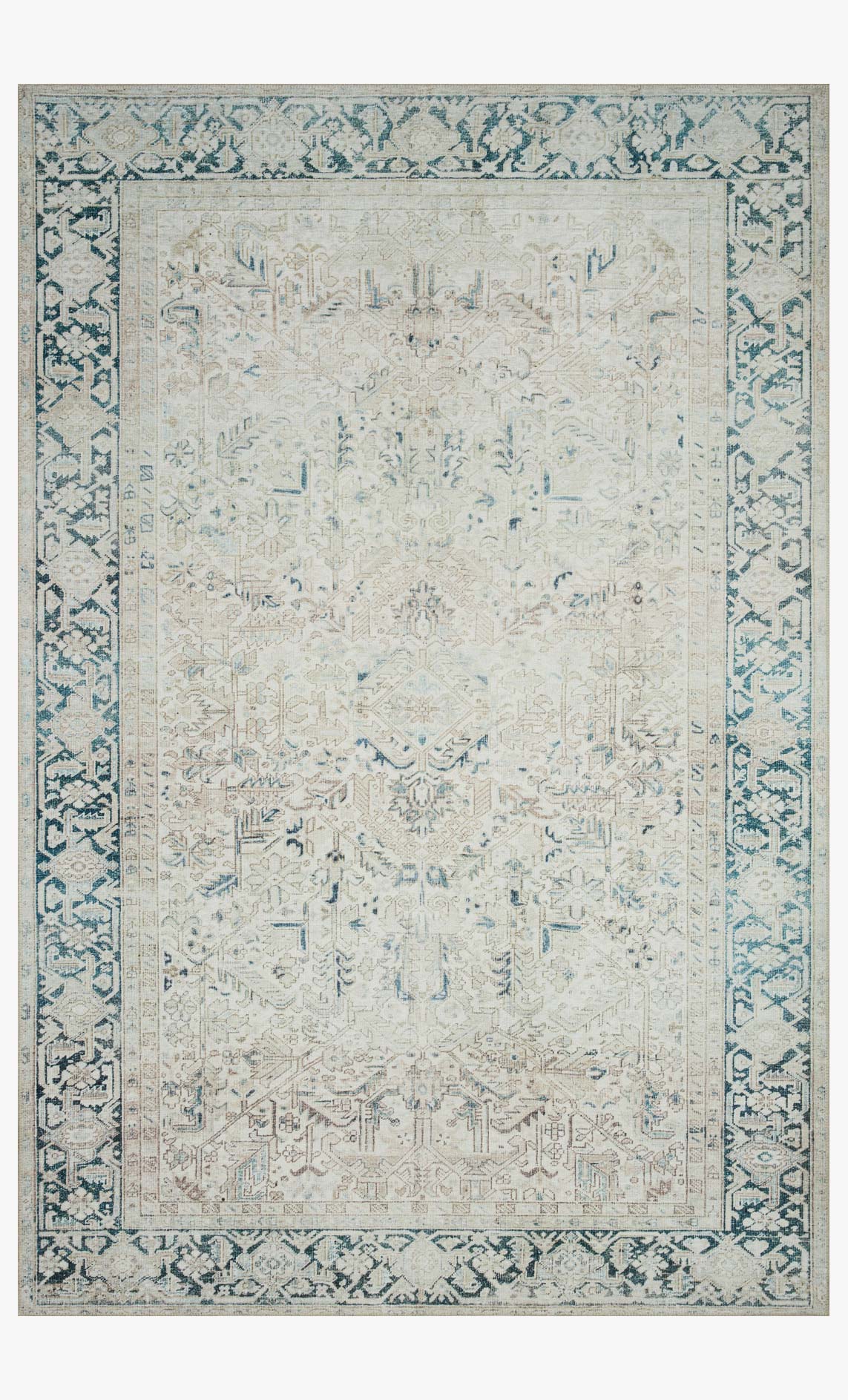 LEA-03 MH RUST / CHARCOAL & Loloi Rugs