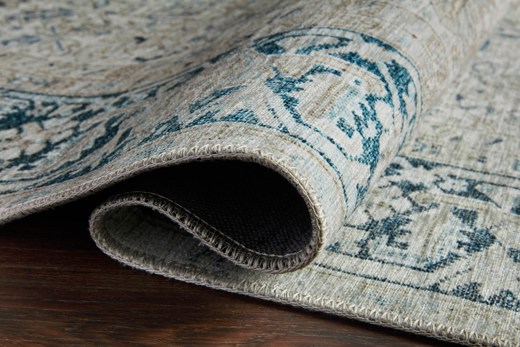LEA-06 MH NATURAL / DENIM & Loloi Rugs