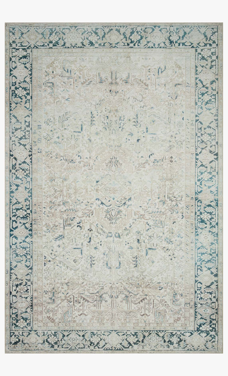LEA-06 MH NATURAL / DENIM | Loloi Rugs