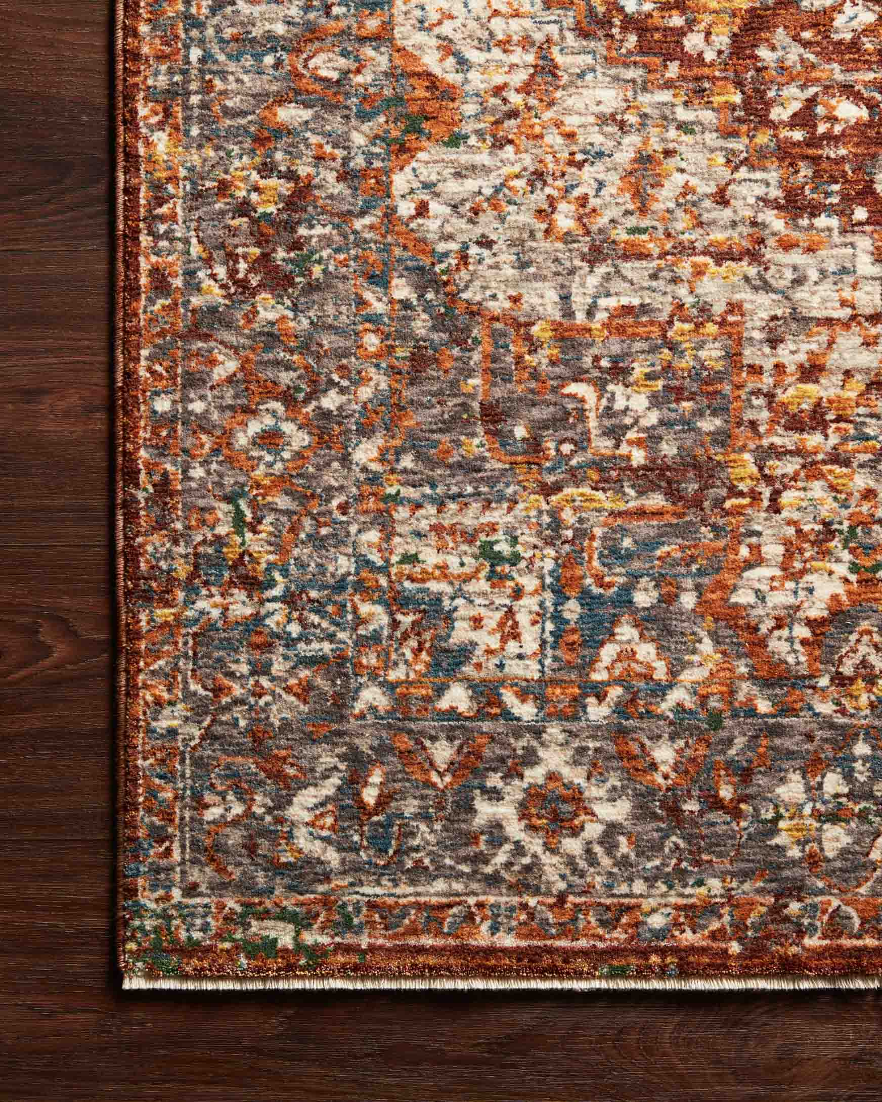 Loloi Rust Rug LOU-02 RUST / MULTI & Loloi Rugs