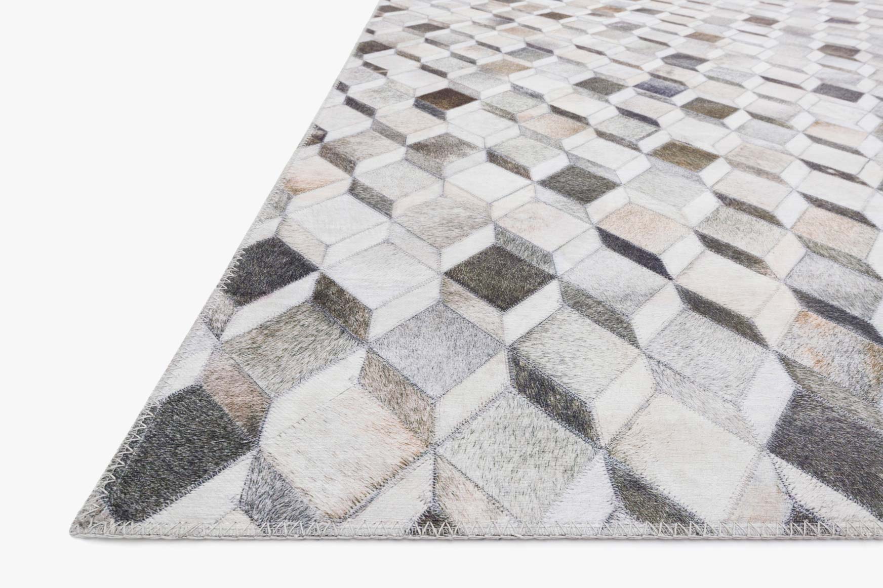 MAD-01 IVORY / GREY & Loloi Rugs
