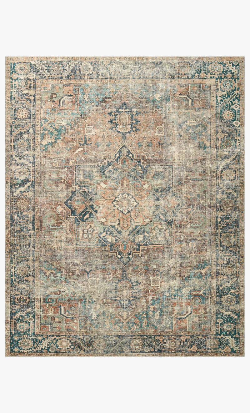 MAT-02 TERRACOTTA / LAGOON | Loloi Rugs