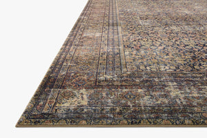  Loloi Amber Lewis x Loloi Morgan Collection MOG-03 Denim /  Multi 2' x 3'-6, 0.38 Accent Rug : Everything Else