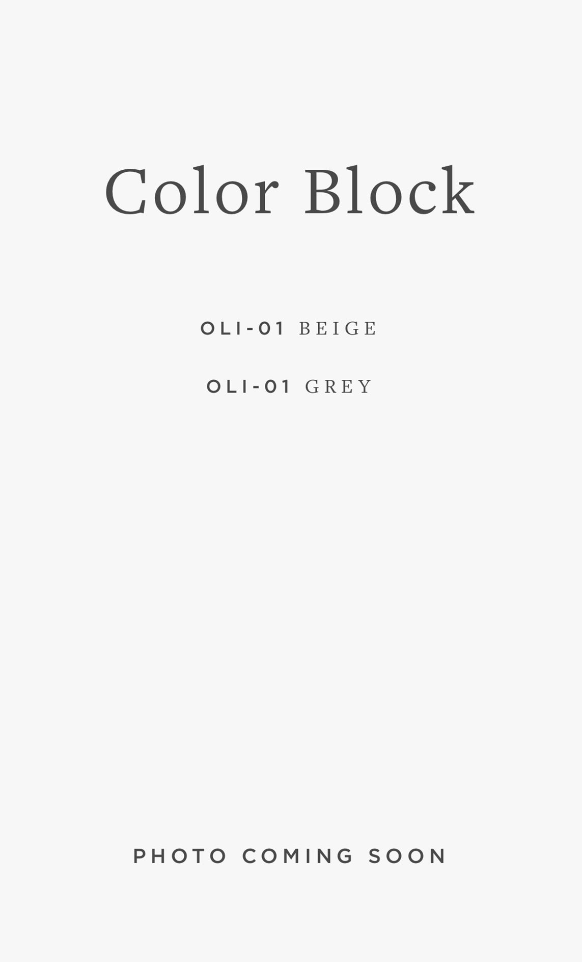 OLI-01 COLOR BLOCK / 02